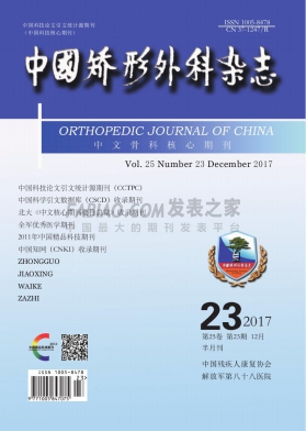 《中国矫形外科》杂志